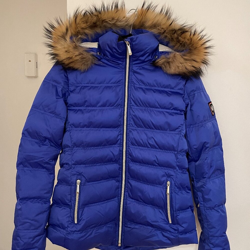 Sunice Women's Fiona Waterproof Quilted Stretch Jacket With Removable Fur Ruff